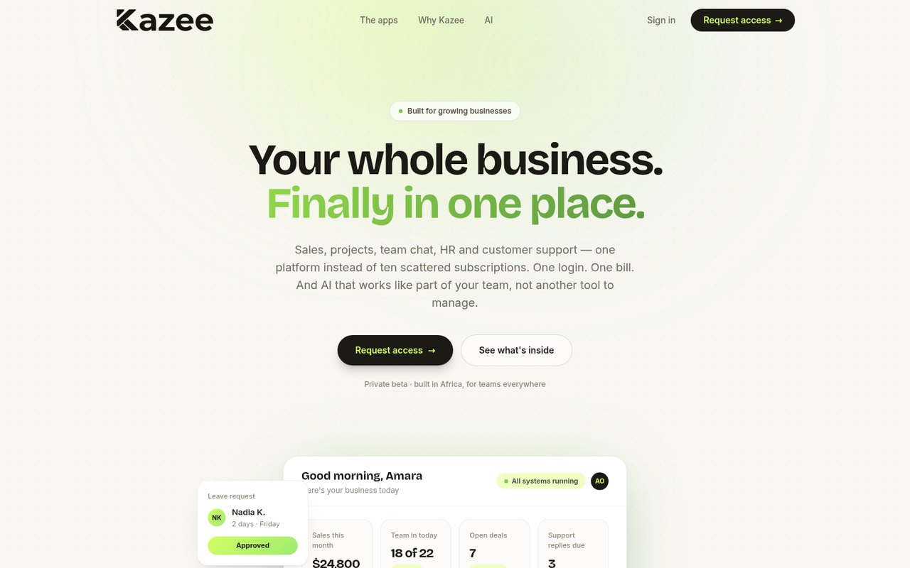 Kazee — preview